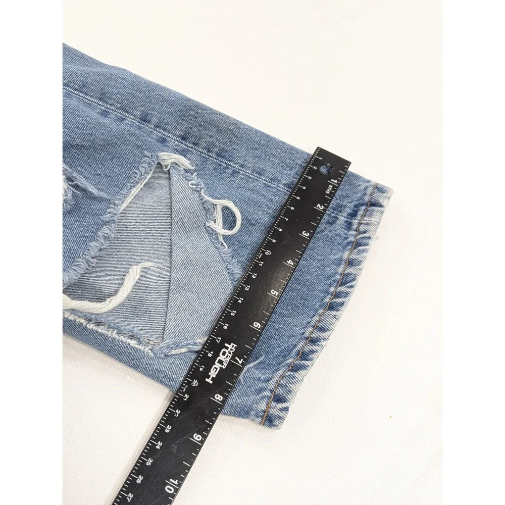 Vintage Levi's 501‎ 34x31 (36x32 Tag) Made In USA Light  Jeans Distressed Ripped